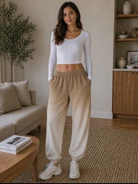 Lululemon Athletics Sweatpants - Beige Gradient Lounge Joggers Size M/L
